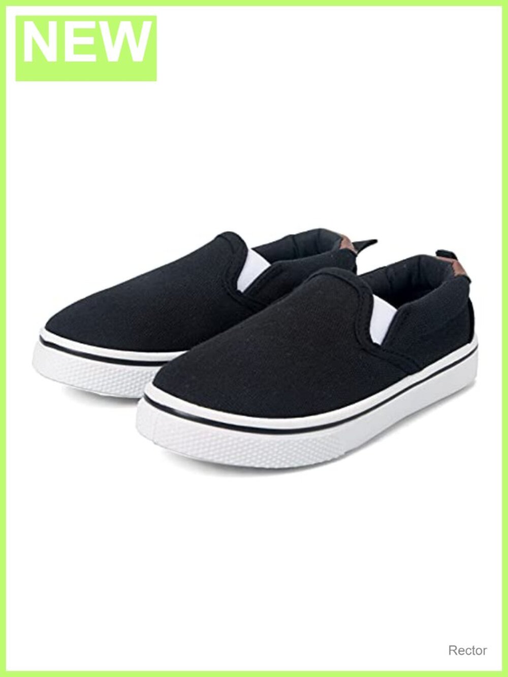 Toddler Canvas Slip-On Sneakers Breathable Lightweight Kids Walking Shoes